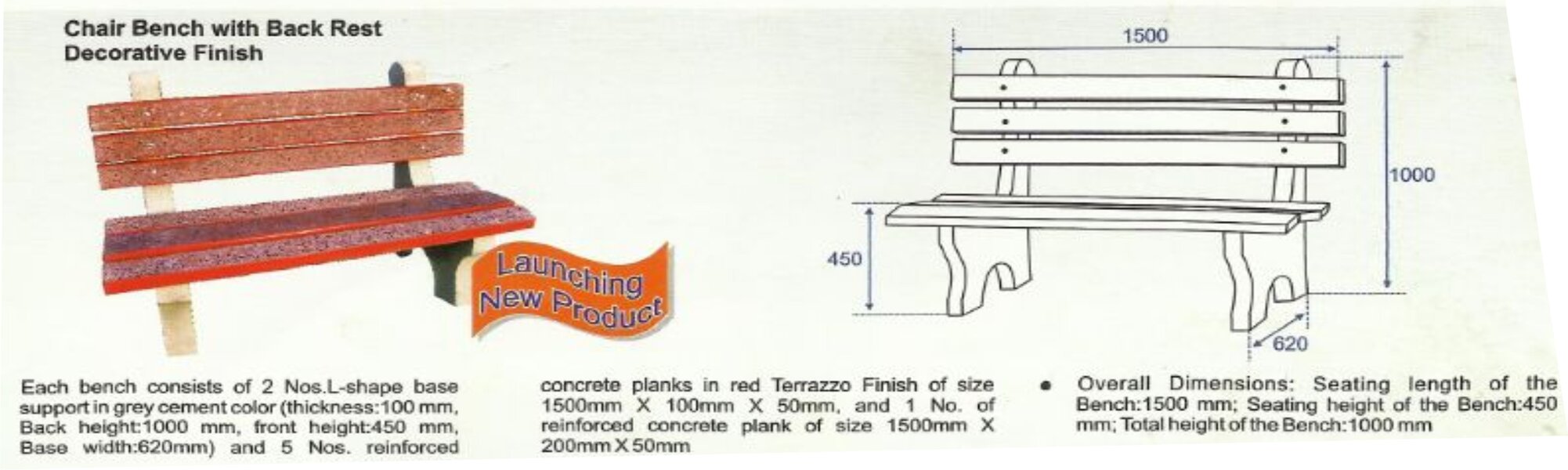 CHAIR BENCH WITH BACK REST TERRAZZO FINISH WITH DETAILS .jpg