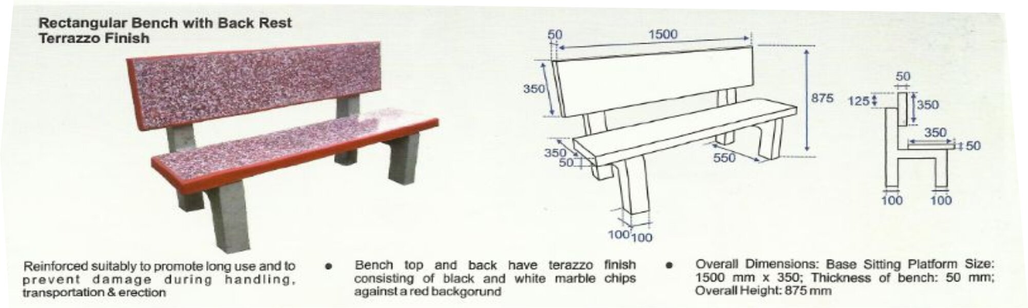 CHAIR BENCH WITH TERRAZZO FINISH WITH DETAILS .jpg