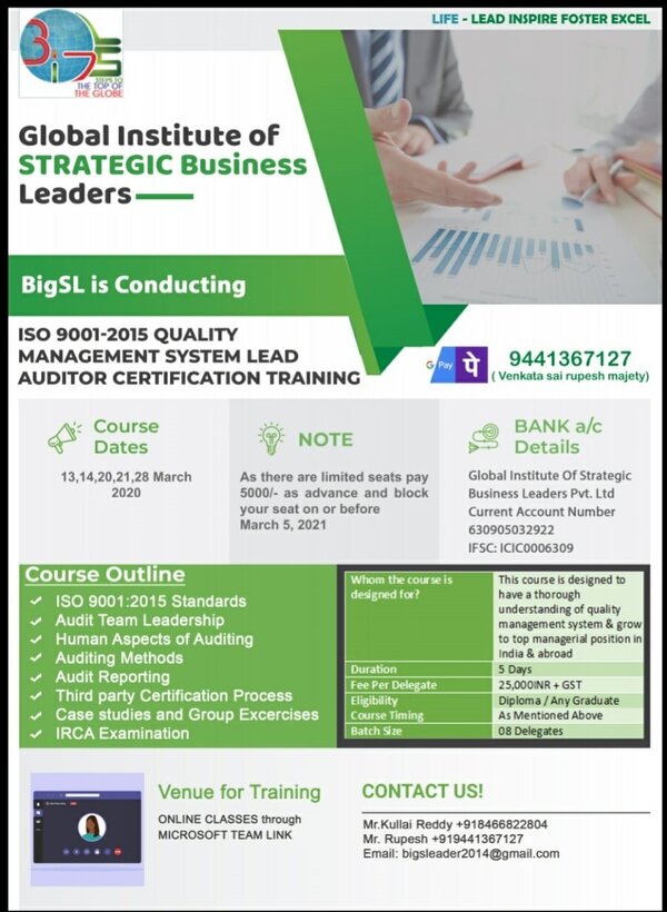 ISO 9001 2015 QMS LEAD AUDITOR TRAINING CERTIFICATE.jpeg