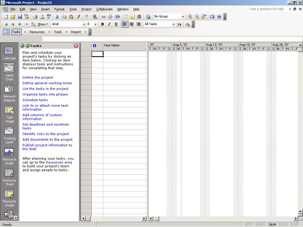 sample ms project file